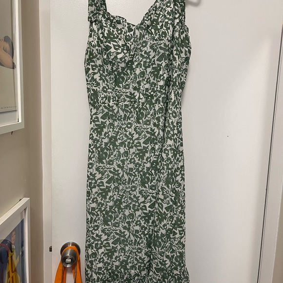 Opt Dresses | Opt Green Midi Dress | Color: Green | Size: L | Emilydowling225's Closet